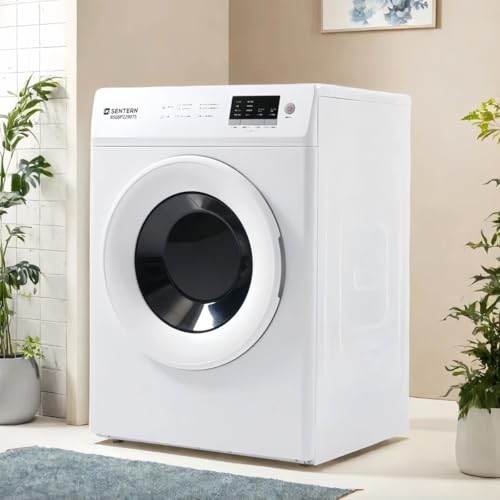 Simpolu 衣類乾燥機 大型 8kg 家庭用 大容量 乾燥機 8キロ 節電 チャイルドロック 除湿 自動モード 静音 コンパクト 靴乾燥 高温除菌 湿気取り 布団乾燥機 一人暮らし 1人用 2人用 3人用 4人用 ドラム式 梅雨 湿気 花粉 家庭用 ウール 完成品 (タイプ E、ホワイト)